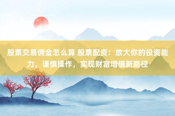 股票交易佣金怎么算 股票配资：放大你的投资能力，谨慎操作，实现财富增值新路径