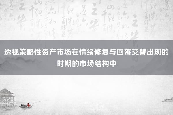 透视策略性资产市场在情绪修复与回落交替出现的时期的市场结构中