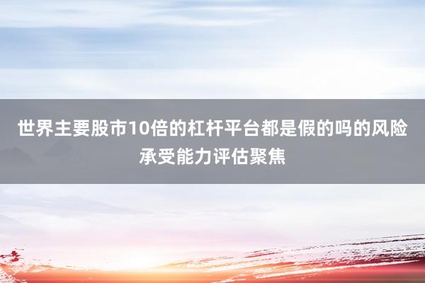 世界主要股市10倍的杠杆平台都是假的吗的风险承受能力评估聚焦