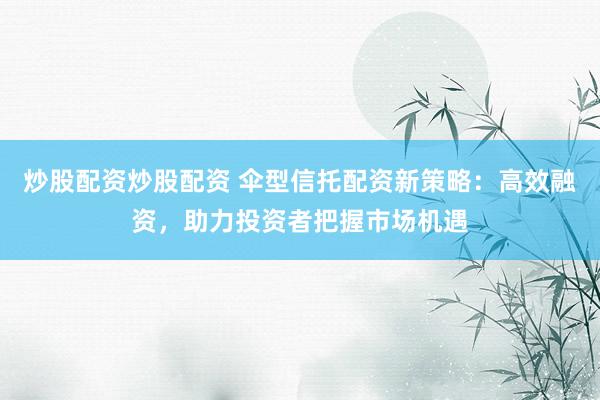 炒股配资炒股配资 伞型信托配资新策略：高效融资，助力投资者把握市场机遇